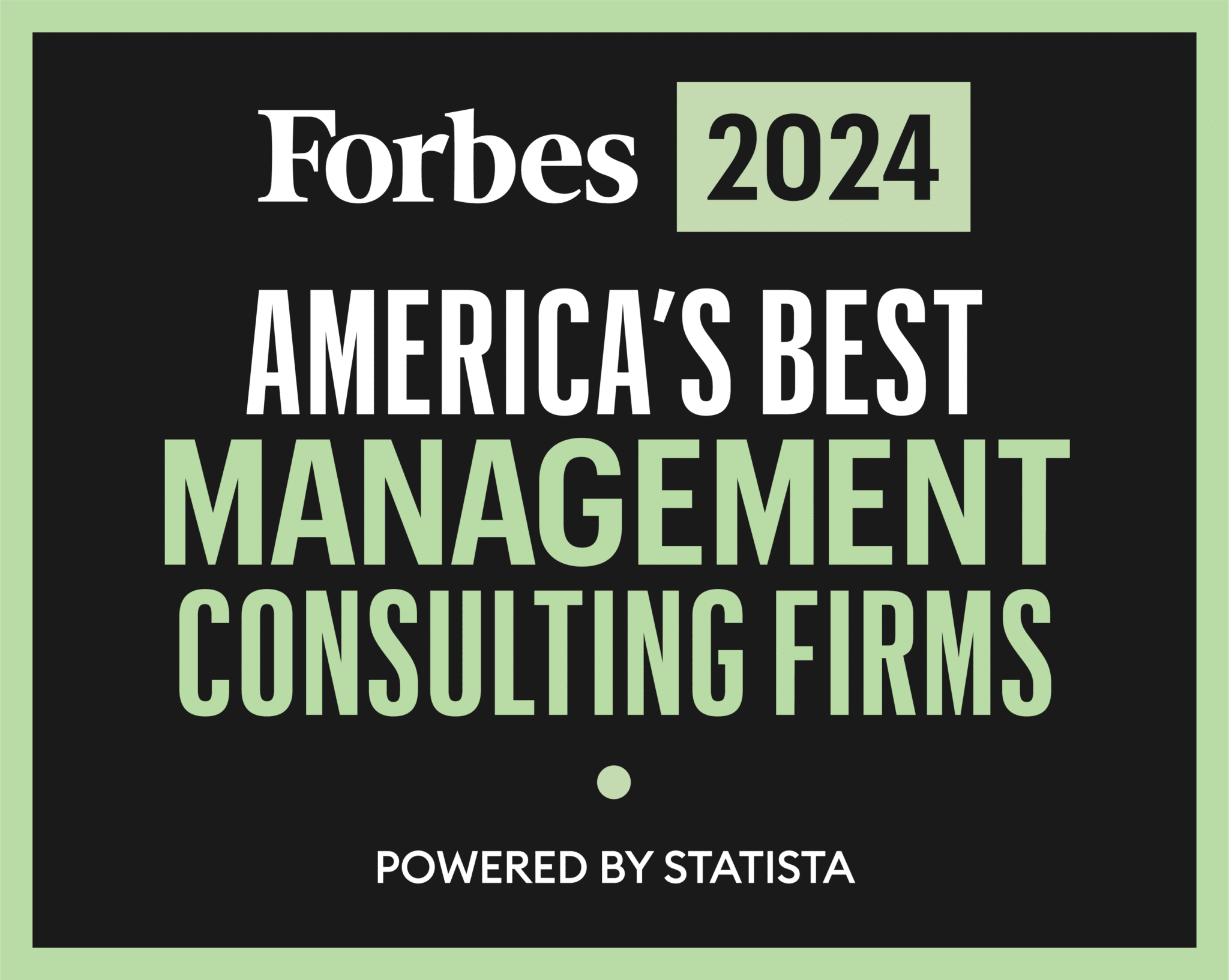 Forbes America's Best Management Consulting Firms 2024 award