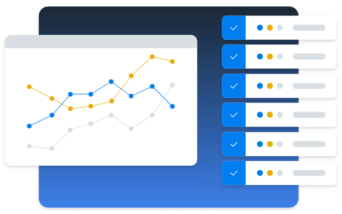 Dashboard of raw data being converted into visually pleasing information