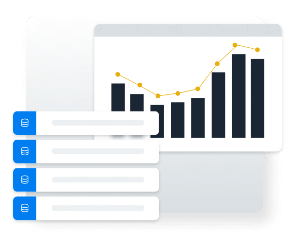 Dashboard showing data transformed into high-impact reports