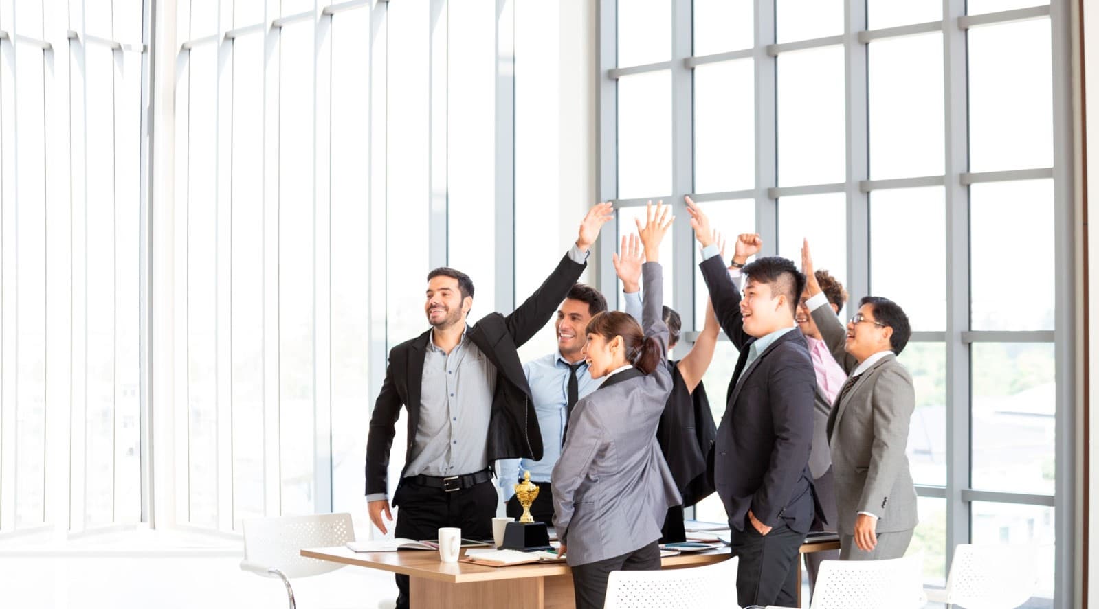 Eight people in one office